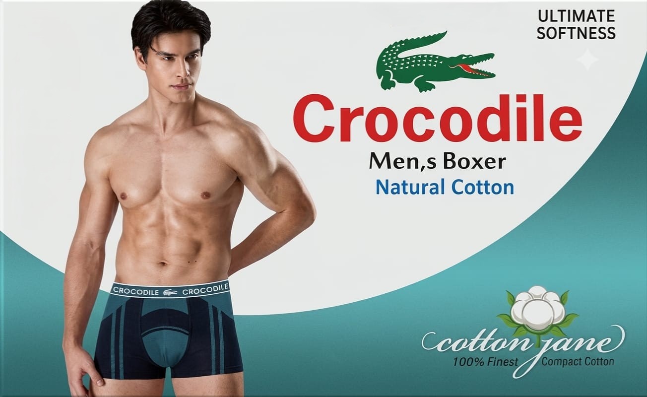 Crocodile Man's Boxer 1 Pack